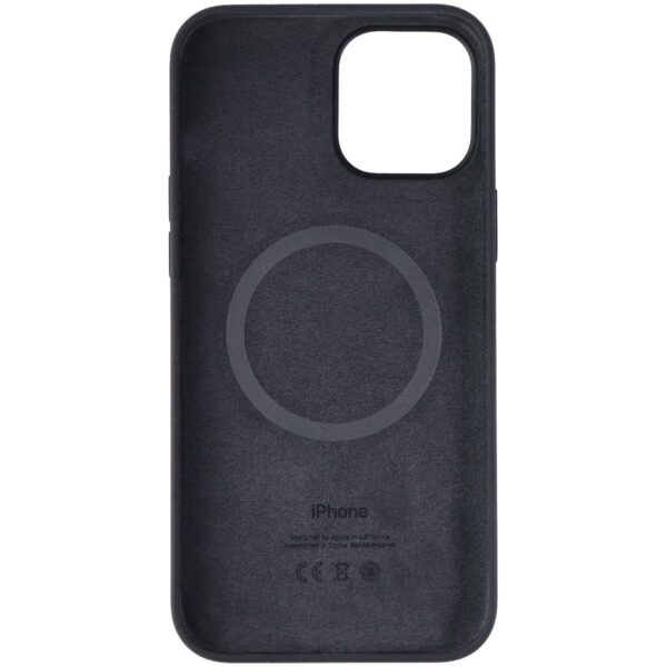 iPhone 12 Pro Max Silicone Case with MagSafe - Black - Image 2