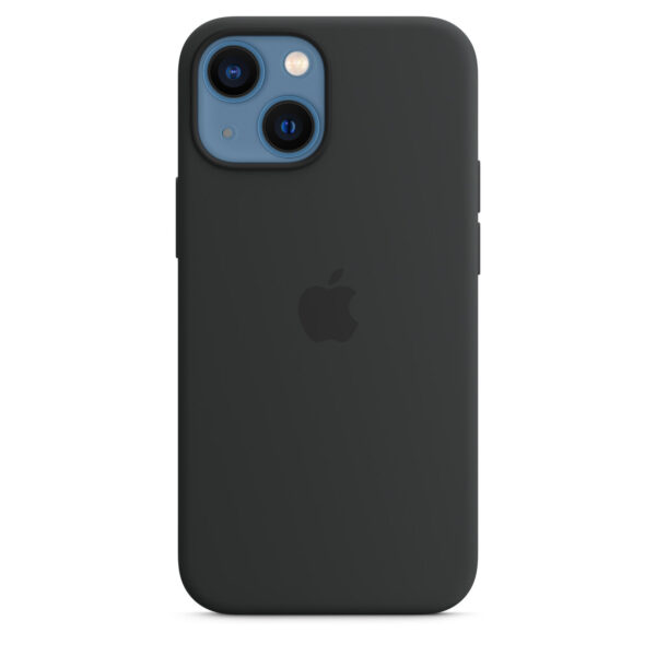 iPhone 13 mini Silicone Case with MagSafe - Midnight - Image 4