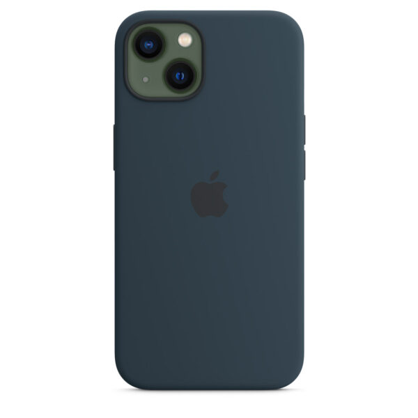 iPhone 13 Silicone Case with MagSafe - Abyss Blue - Image 3