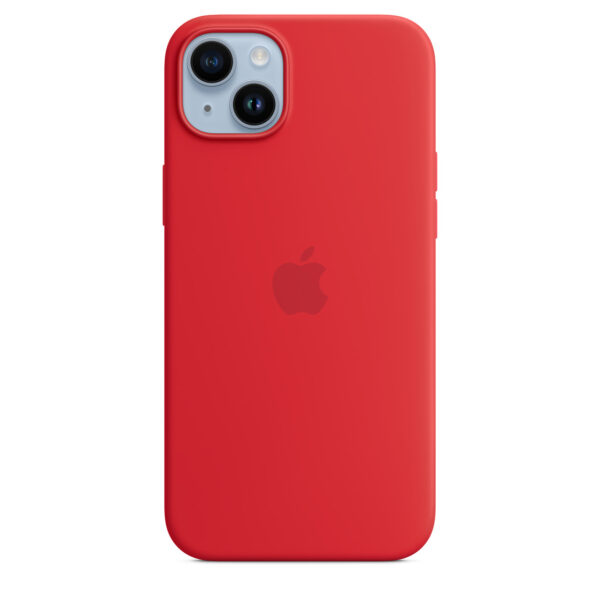 iPhone 14 Plus Silicone Case with MagSafe - RED - Image 5