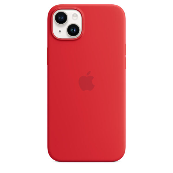 iPhone 14 Plus Silicone Case with MagSafe - RED - Image 2