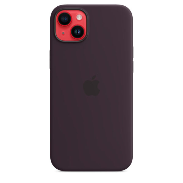 iPhone 14 Plus Silicone Case with MagSafe - Elderberry - Image 2