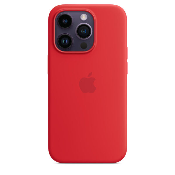 iPhone 14 Pro Silicone Case with MagSafe - RED