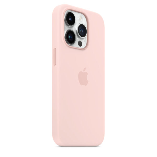 iPhone 14 Pro Silicone Case with MagSafe - Chalk Pink - Image 2