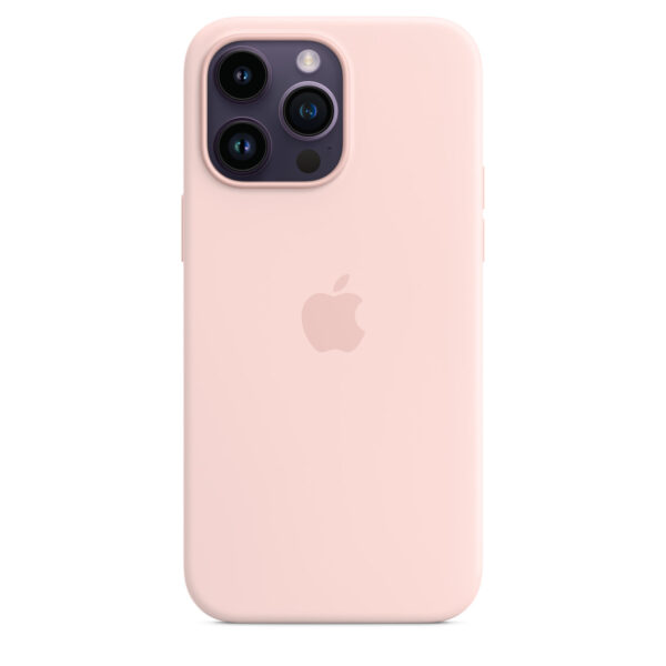 iPhone 14 Pro Max Silicone Case with MagSafe - Chalk Pink - Image 2