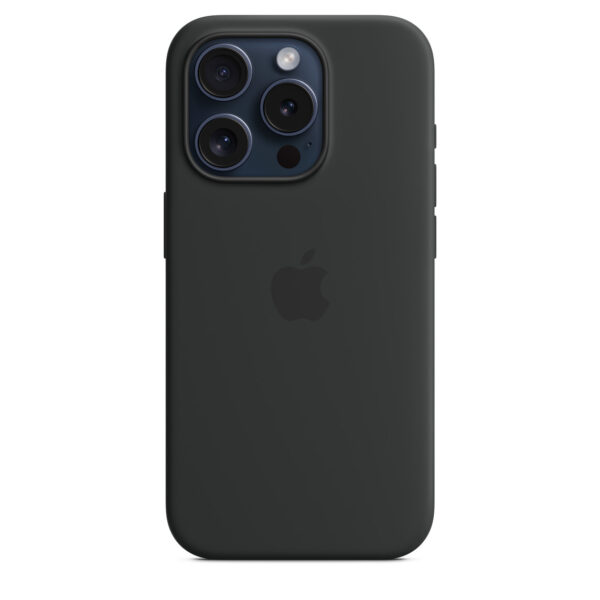 iPhone 15 Pro Silicone Case with MagSafe - Black - Image 6