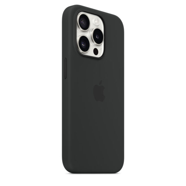 iPhone 15 Pro Silicone Case with MagSafe - Black - Image 3