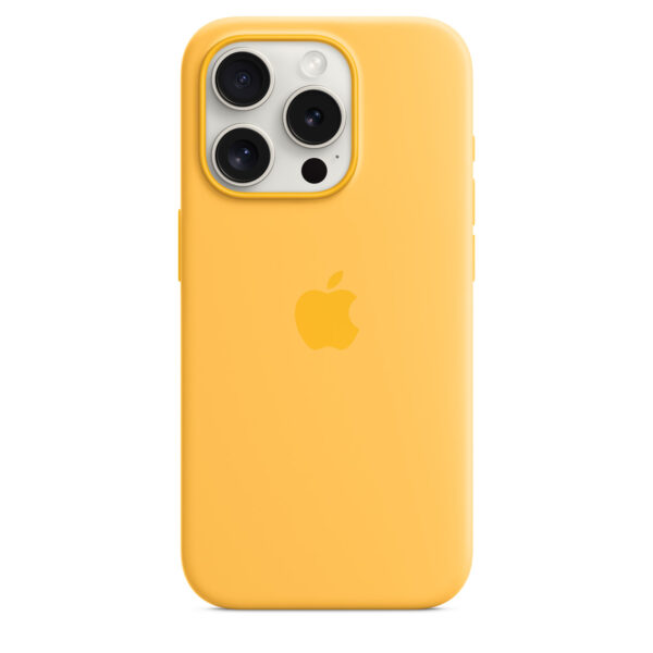 iPhone 15 Pro Silicone Case with MagSafe - Sunshine - Image 3