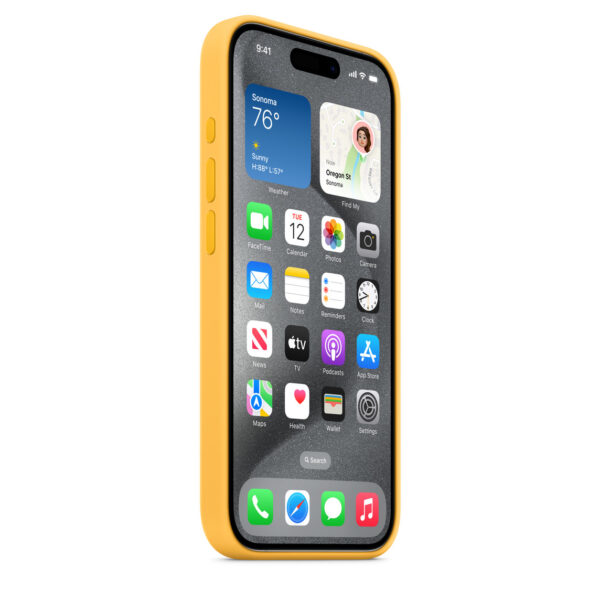 iPhone 15 Pro Silicone Case with MagSafe - Sunshine - Image 2