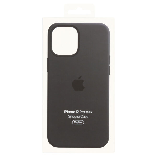 iPhone 12 Pro Max Silicone Case with MagSafe - Black - Image 4