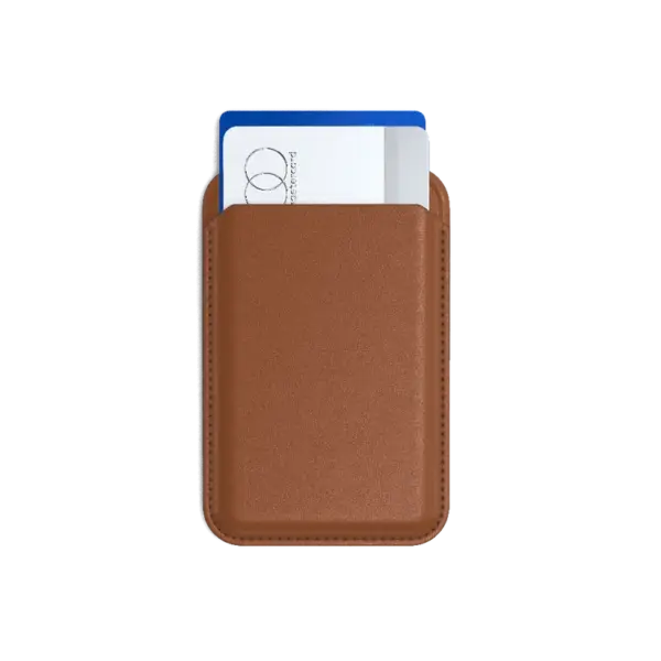 Satechi Magnetic Card Holder with Stand for iPhone - Brown