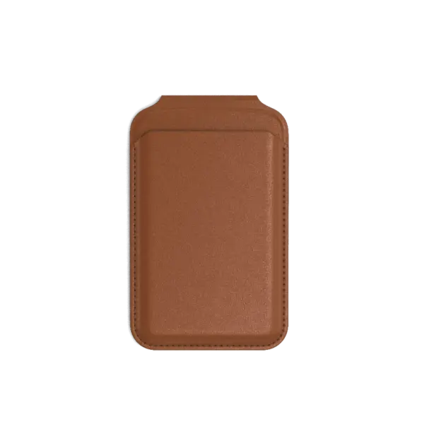 Satechi Magnetic Card Holder with Stand for iPhone - Brown - Image 3